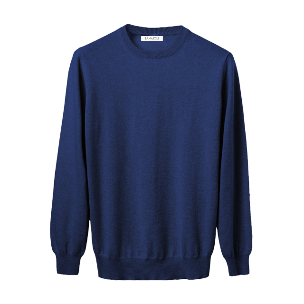 Men's Cashmere Crew Neck Sweater-1
